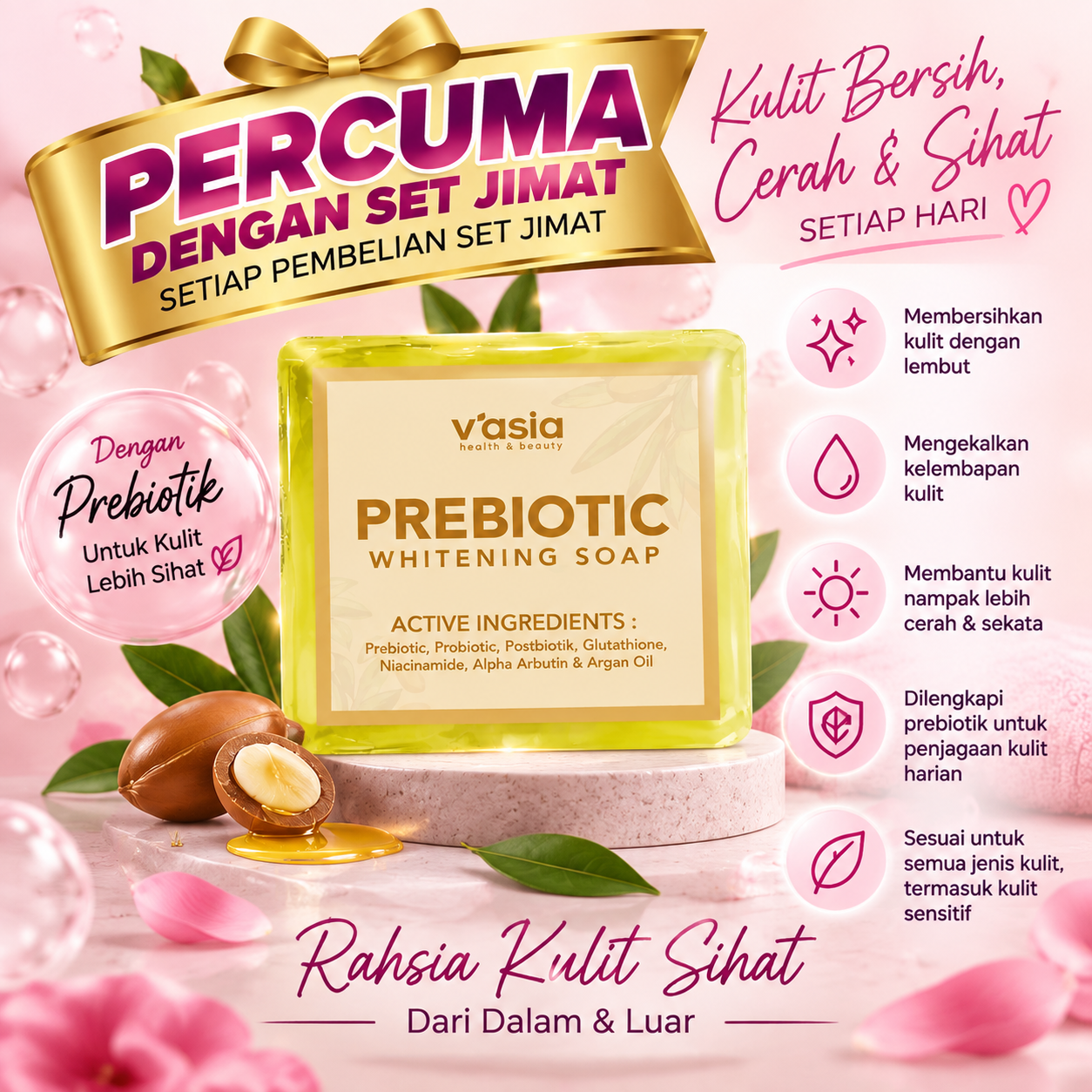 Prebiotic Whitening Soap